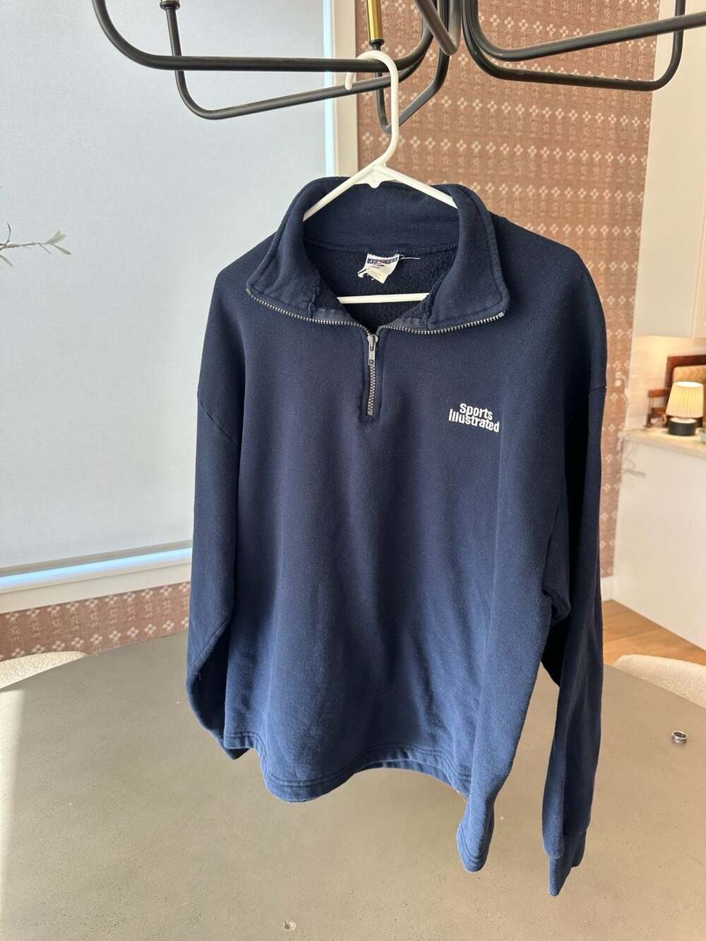 Vintage Jerzees Sports Illustrated NuBlend Quarter-Zip Sweatshirt, Size XL
